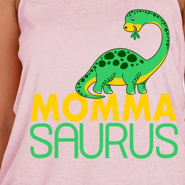 Momma Saurus Mommasaurus Dinosaur Cute Mom Women's Knotted Racerback Tank