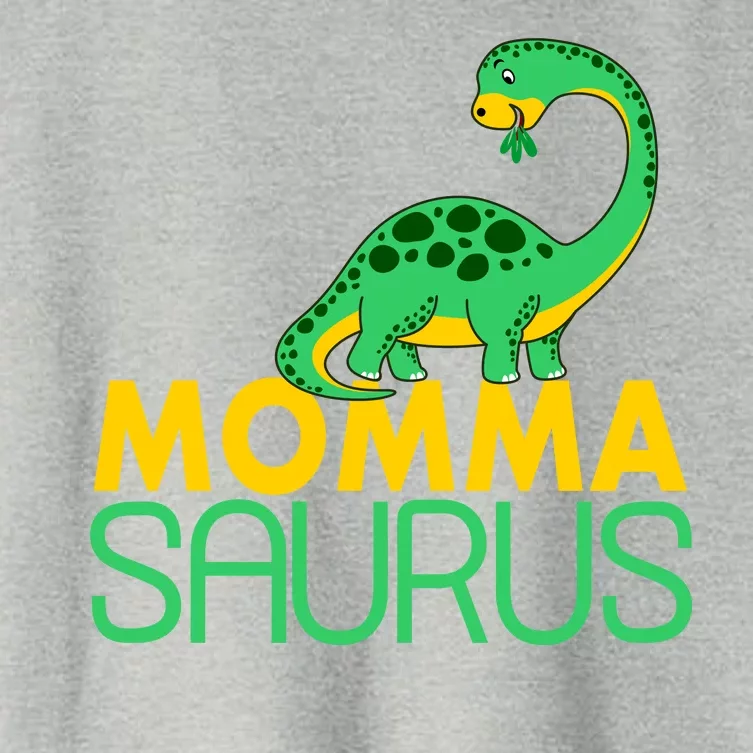 Momma Saurus Mommasaurus Dinosaur Cute Mom Women's Crop Top Tee