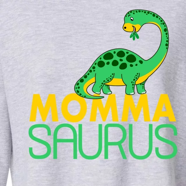 Momma Saurus Mommasaurus Dinosaur Cute Mom Cropped Pullover Crew