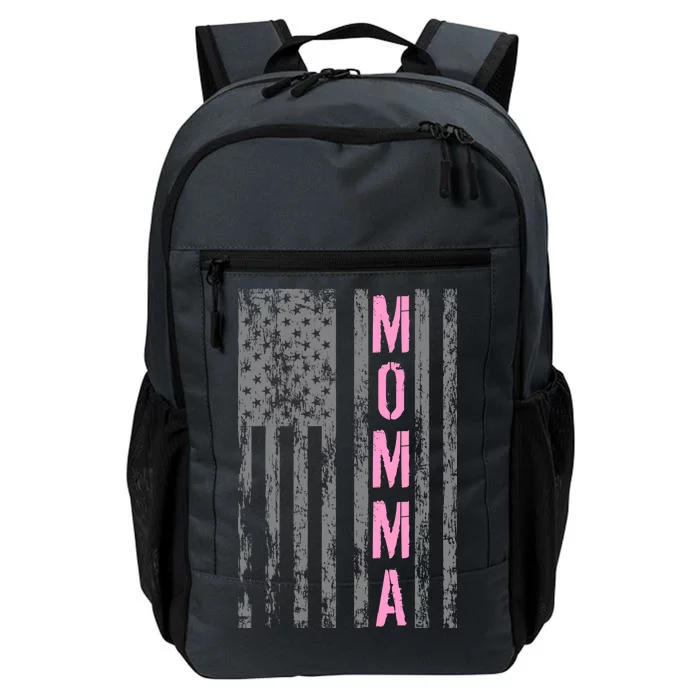 Momma Vintage USA Flag Daily Commute Backpack