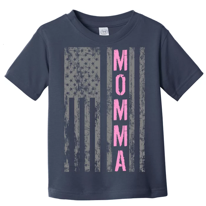 Momma Vintage USA Flag Toddler T-Shirt