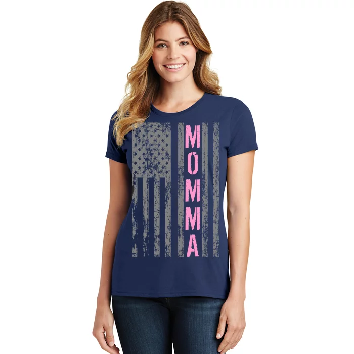 Momma Vintage USA Flag Women's T-Shirt