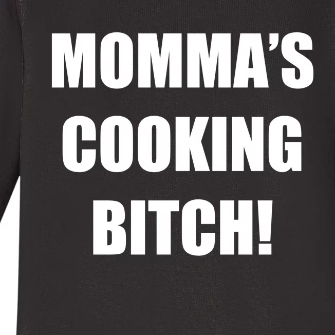 Momma's Cooking Bitch Baby Long Sleeve Bodysuit