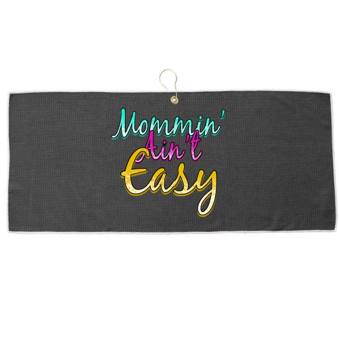 Mommin Ain't Easy Large Microfiber Waffle Golf Towel