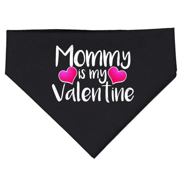 Mommy Is My Valentine USA-Made Doggie Bandana