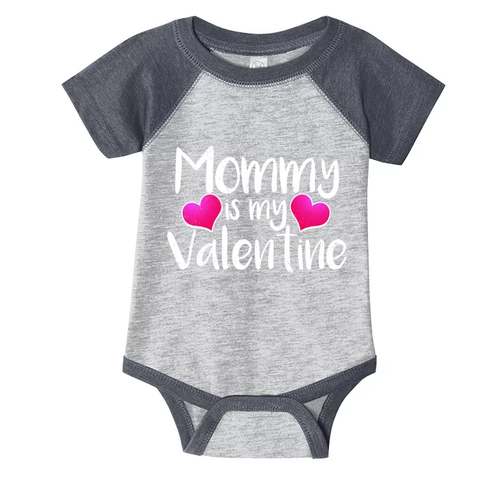 Mommy Is My Valentine Infant Baby Jersey Bodysuit