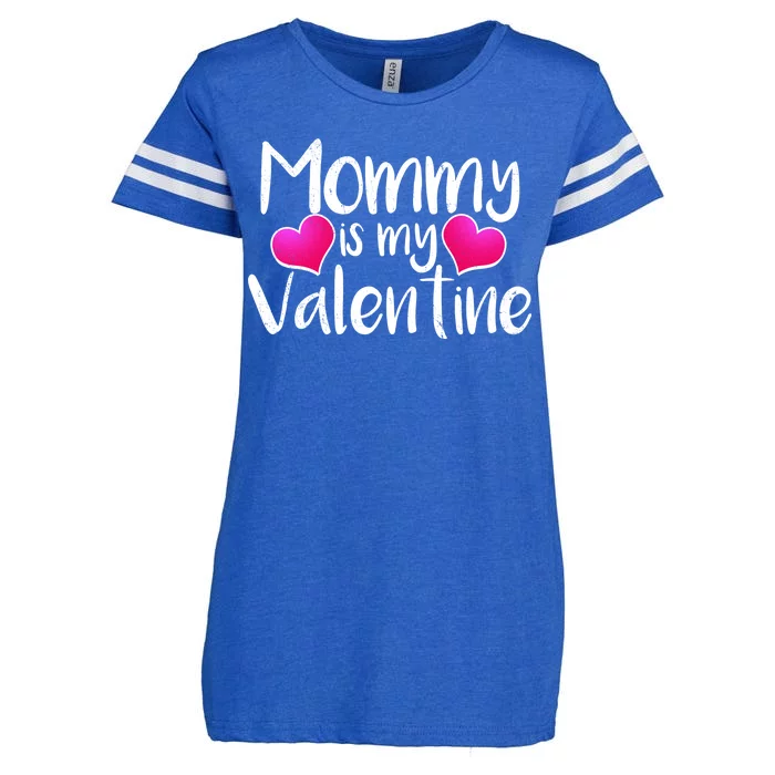 Mommy Is My Valentine Enza Ladies Jersey Football T-Shirt