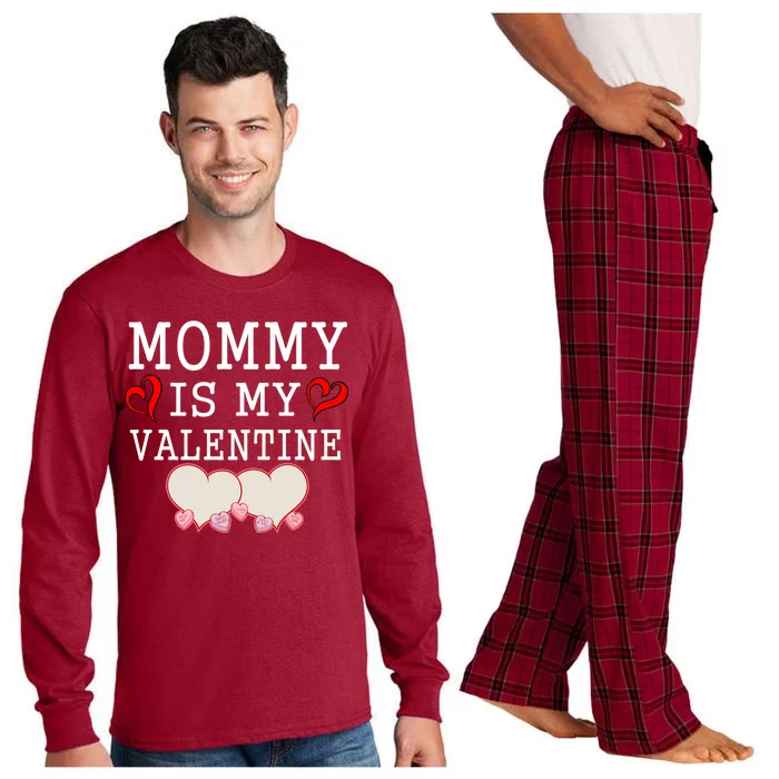 Mommy Is My Valentine Gift For Little Boy Long Sleeve Pajama Set