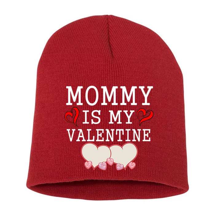 Mommy Is My Valentine Gift For Little Boy Short Acrylic Beanie