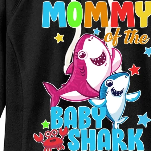 Mommy Of The Baby Shark Women's Fleece Hoodie