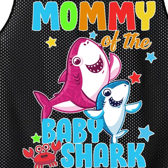 Mommy Of The Baby Shark Mesh Reversible Basketball Jersey Tank