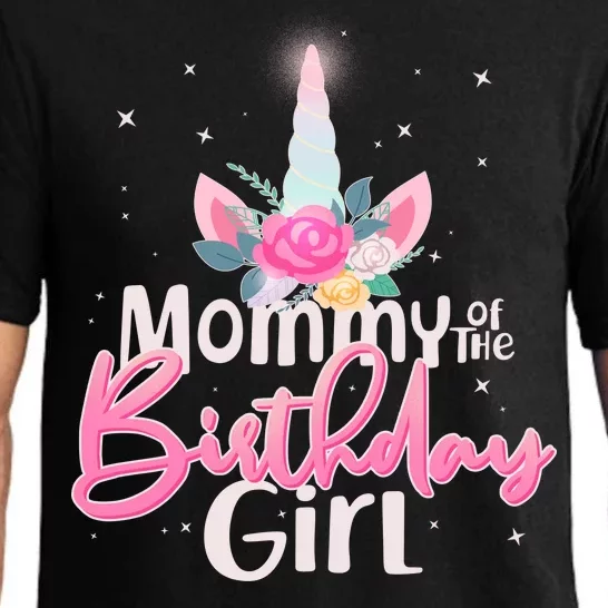 Mommy of the Birthday Girl Magical Unicorn Pajama Set