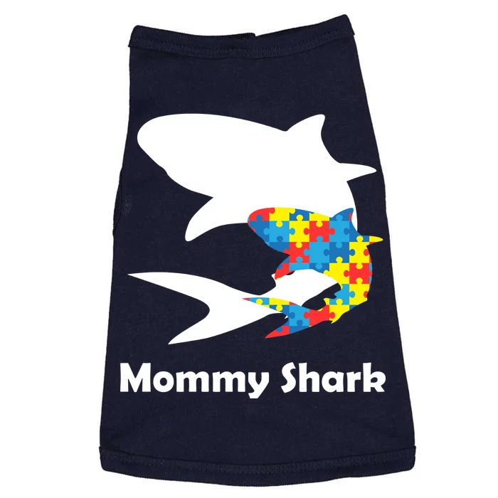 Mommy Shark Autism Awareness Doggie Tank