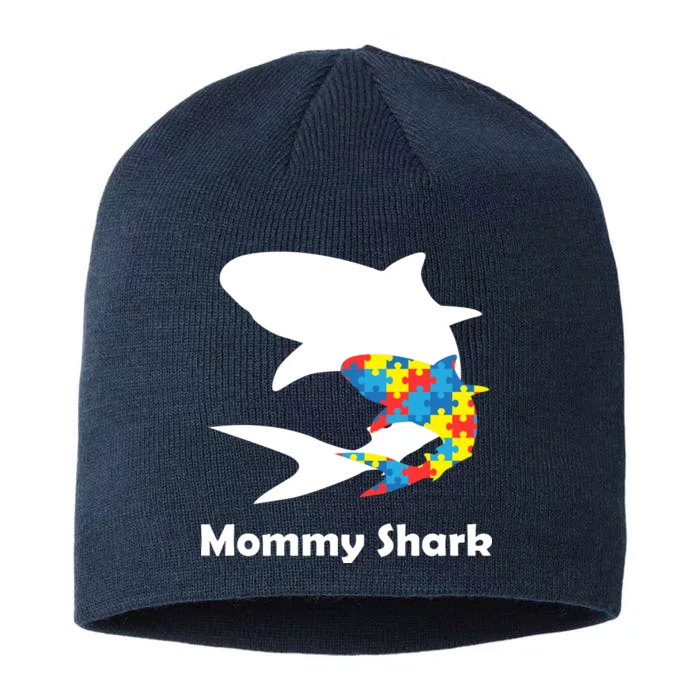 Mommy Shark Autism Awareness 8 1/2in Sustainable Knit Beanie