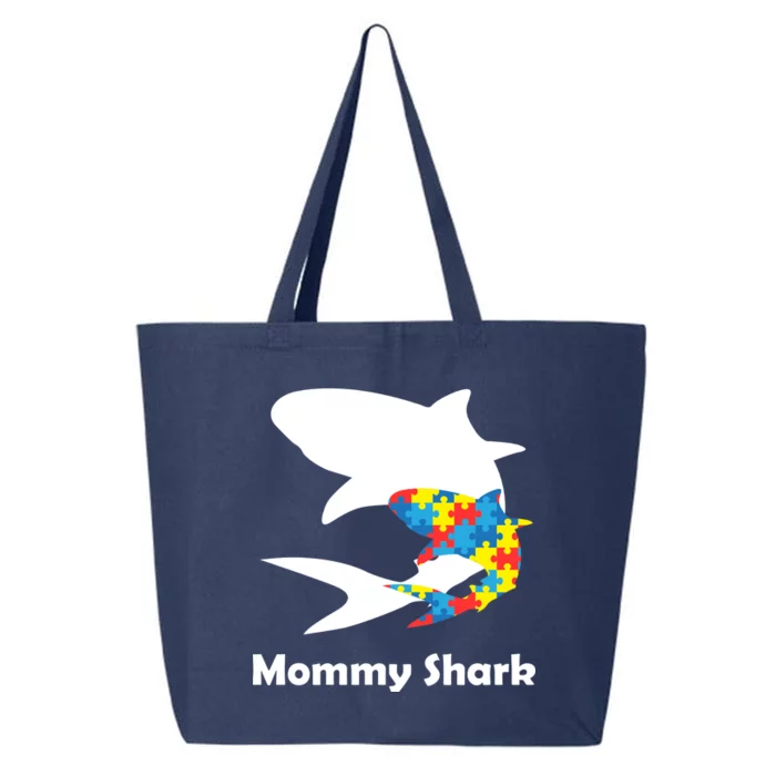 Mommy Shark Autism Awareness 25L Jumbo Tote