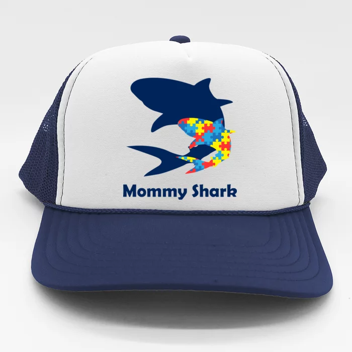 Mommy Shark Autism Awareness Trucker Hat