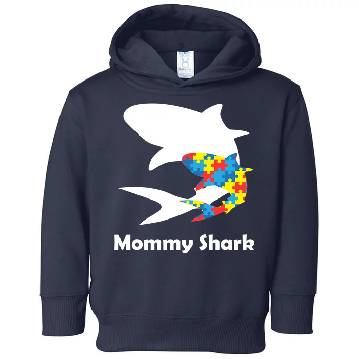 Mommy Shark Autism Awareness Toddler Hoodie