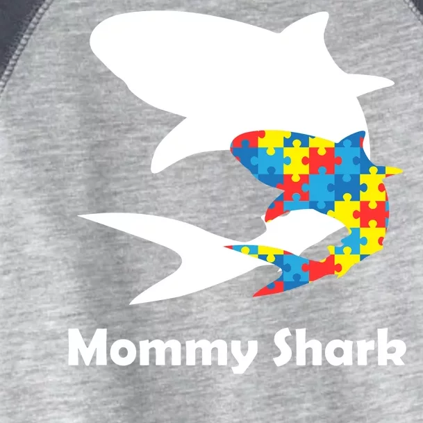 Mommy Shark Autism Awareness Toddler Fine Jersey T-Shirt