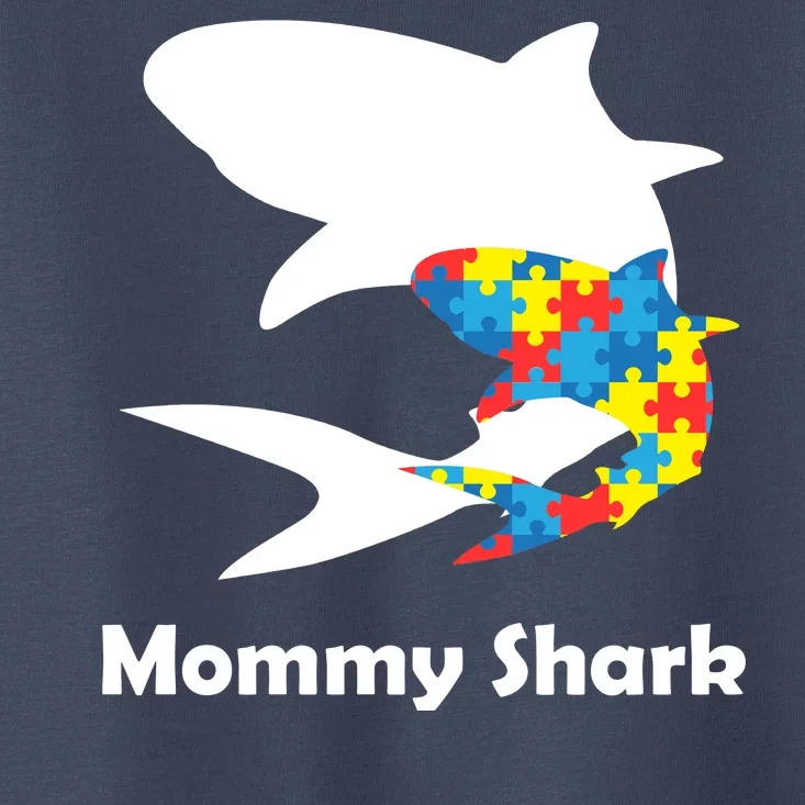 Mommy Shark Autism Awareness Toddler T-Shirt