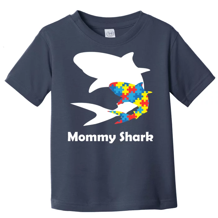 Mommy Shark Autism Awareness Toddler T-Shirt