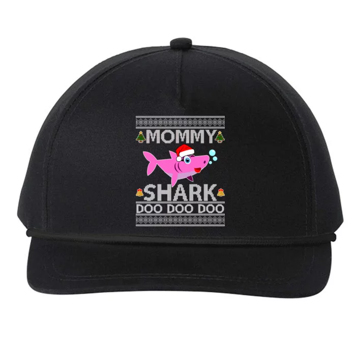 Mommy Shark Doo Doo Cute Ugly Christmas Snapback Five-Panel Rope Hat