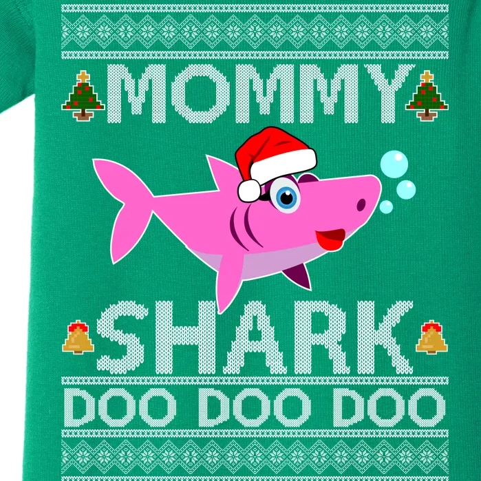 Mommy Shark Doo Doo Cute Ugly Christmas Baby Bodysuit