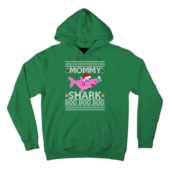 Mommy Shark Doo Doo Cute Ugly Christmas Tall Hoodie