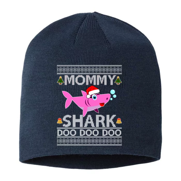 Mommy Shark Doo Doo Cute Ugly Christmas 8 1/2in Sustainable Knit Beanie