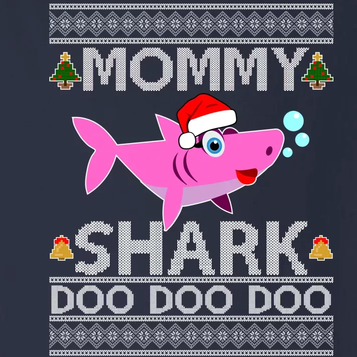 Mommy Shark Doo Doo Cute Ugly Christmas Toddler Long Sleeve Shirt