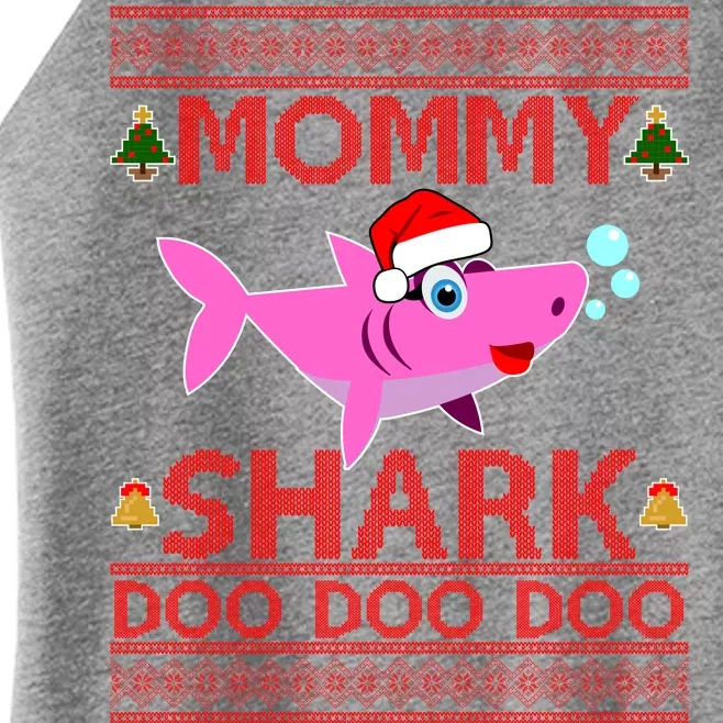 Mommy Shark Doo Doo Cute Ugly Christmas Women’s Perfect Tri Rocker Tank