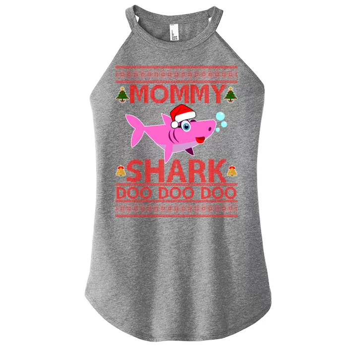 Mommy Shark Doo Doo Cute Ugly Christmas Women’s Perfect Tri Rocker Tank