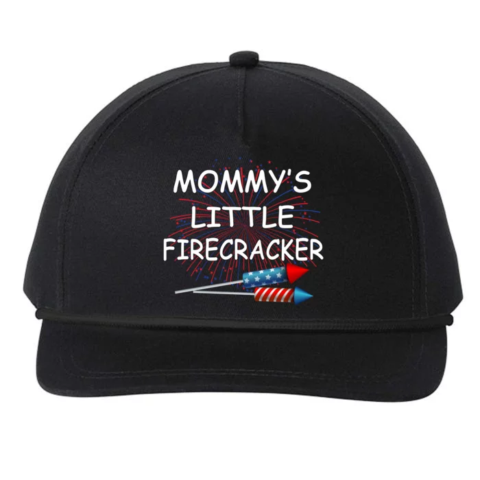 Mommy's little Firecracker Snapback Five-Panel Rope Hat