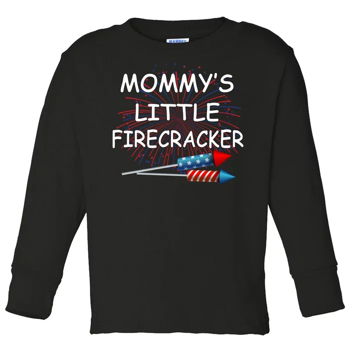 Mommy's little Firecracker Toddler Long Sleeve Shirt