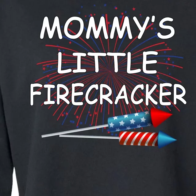 Mommy's little Firecracker Cropped Pullover Crew