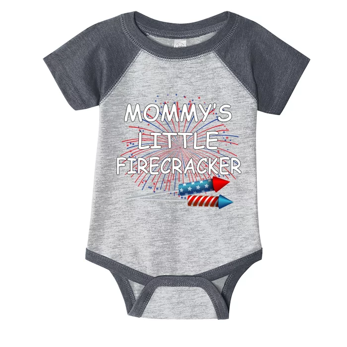 Mommy's little Firecracker Infant Baby Jersey Bodysuit