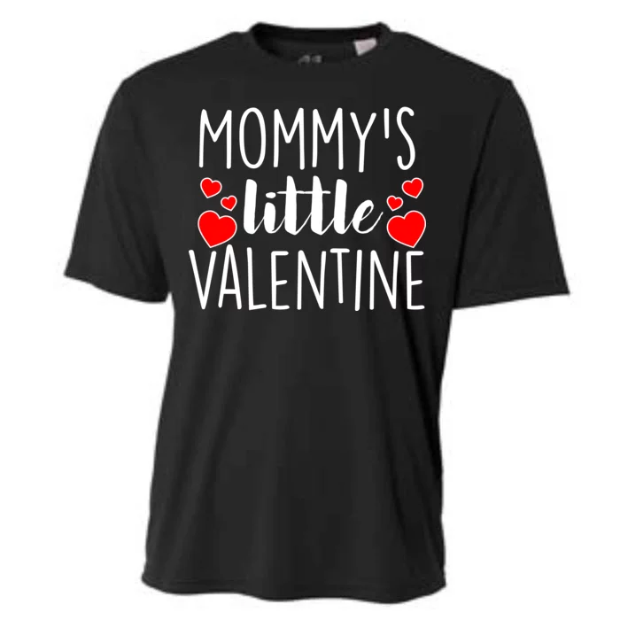 Mommy's Little Valentine Hearts Love Cooling Performance Crew T-Shirt