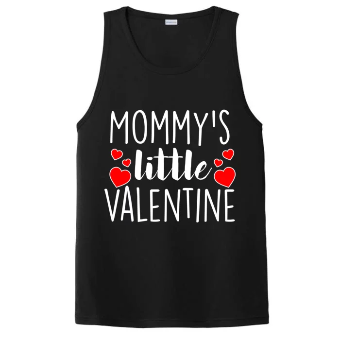 Mommy's Little Valentine Hearts Love Performance Tank