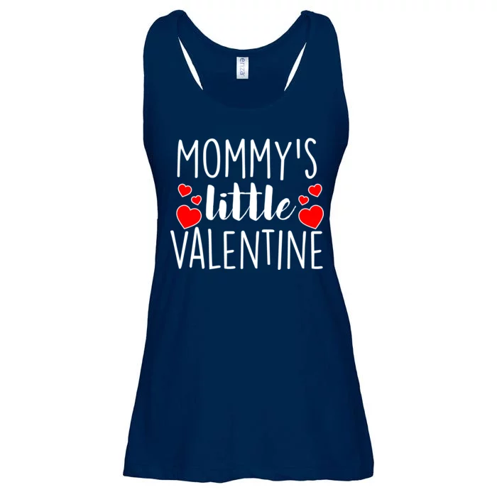 Mommy's Little Valentine Hearts Love Ladies Essential Flowy Tank