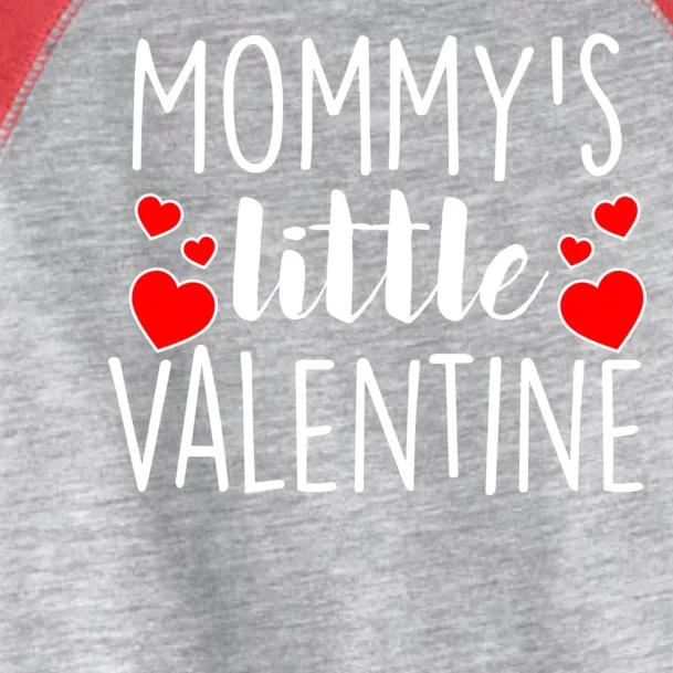 Mommy's Little Valentine Hearts Love Toddler Fine Jersey T-Shirt