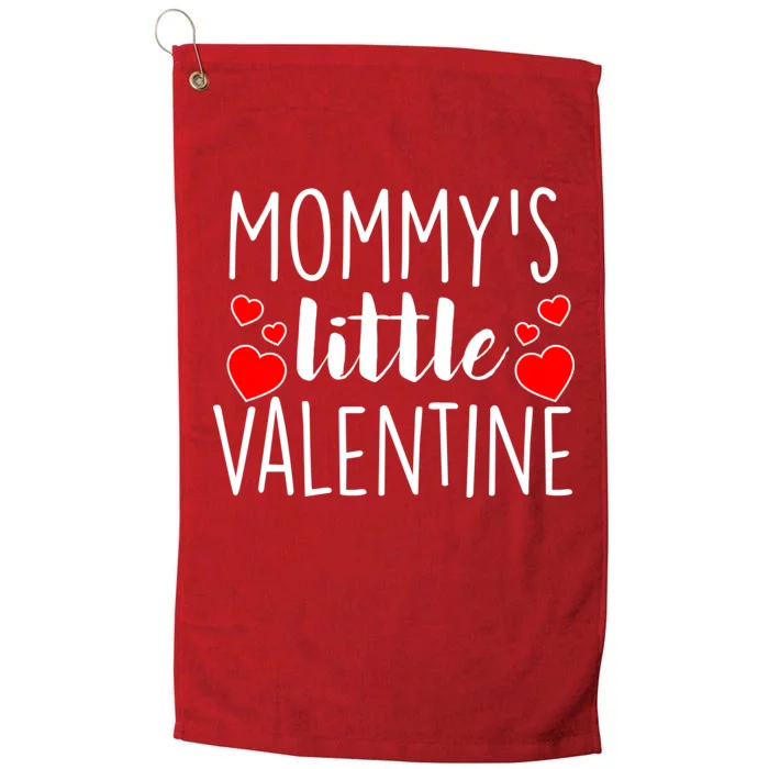 Mommy's Little Valentine Hearts Love Platinum Collection Golf Towel