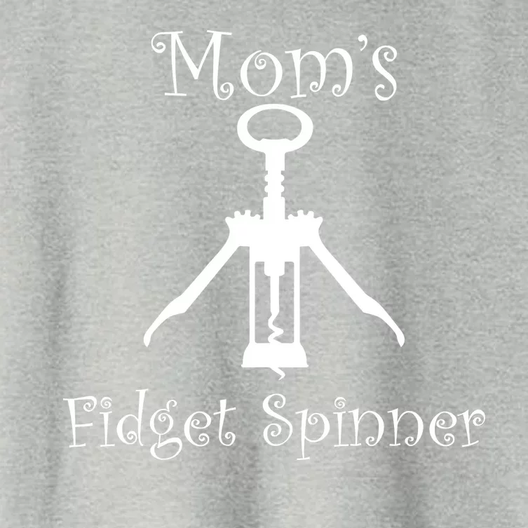 Mom's Fidget Spinner Wine Bottle Opener Women's Crop Top Tee