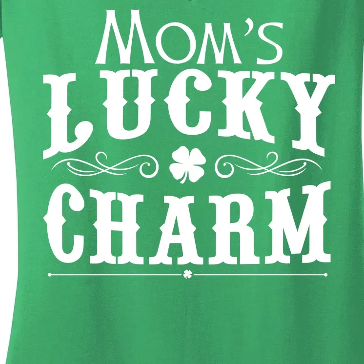 Mom's Lucky Charm Women's V-Neck T-Shirt