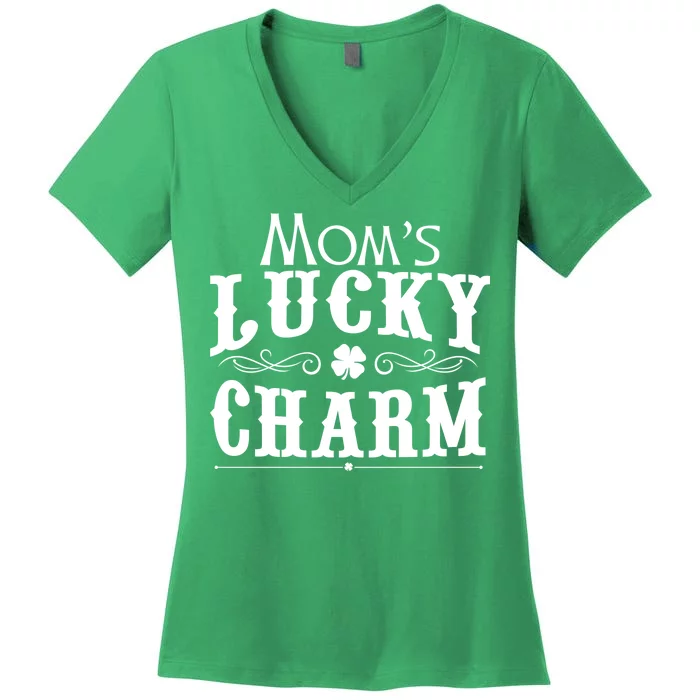 Mom's Lucky Charm Women's V-Neck T-Shirt