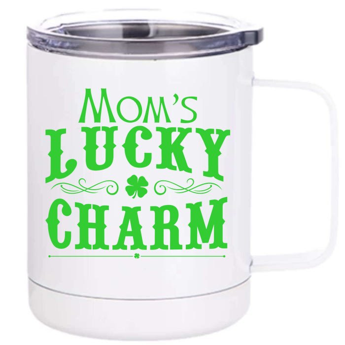 Mom's Lucky Charm Front & Back 12oz Stainless Steel Tumbler Cup