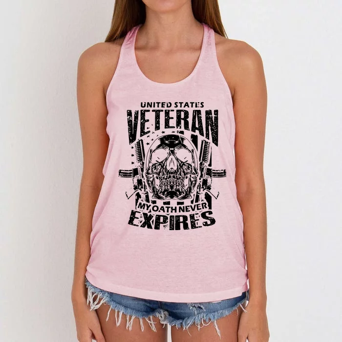 My Oath Never Expires Veteran Women's Knotted Racerback Tank