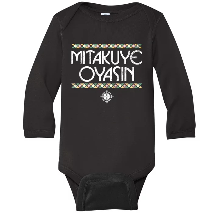 Matikuye Oyasin Native American Indian Saying Baby Long Sleeve Bodysuit