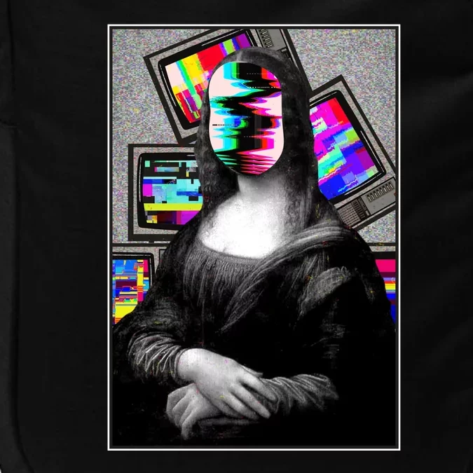 Mona Lisa Glitch Impact Tech Backpack