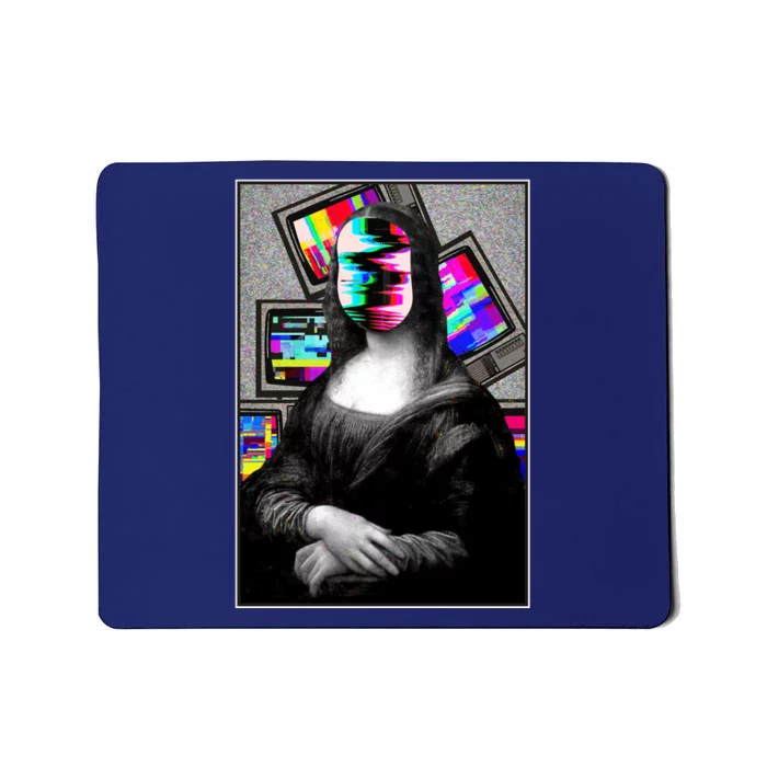 Mona Lisa Glitch Mousepad