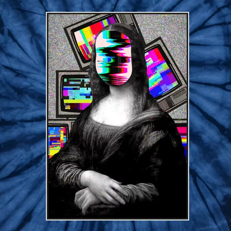 Mona Lisa Glitch Tie-Dye T-Shirt