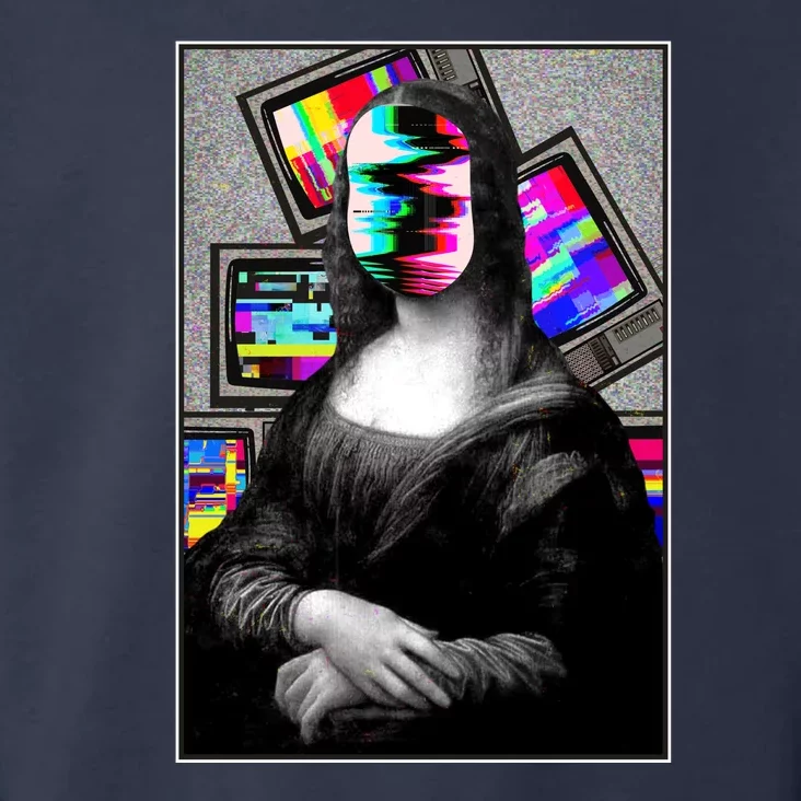 Mona Lisa Glitch Toddler Hoodie